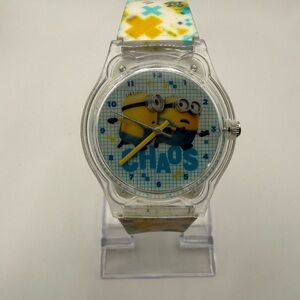 Minions Chaos Kids Analog Quartz Watch Needs a Battery Works Great Silicone Band
